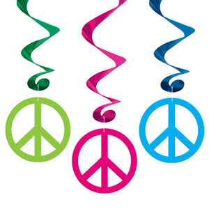 Bulk Peace Sign Whirls (Case of 72) by Beistle