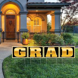 Bulk Plastic Grad Yard Sign (Case of 6) by Beistle