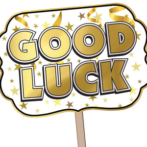 Bulk Foil Good Luck Yard Sign (Case of 6) by Beistle