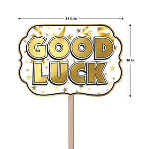 Bulk Foil Good Luck Yard Sign (Case of 6) by Beistle