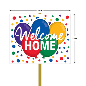 Bulk Welcome Home Yard Sign (Case of 6) by Beistle