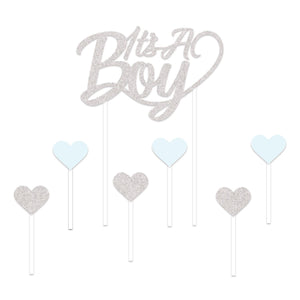 It's A Boy Cake Topper - Bulk 12 Pack