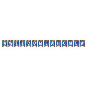 Foil Welcome Home Party Streamer - Bulk 12 Pack