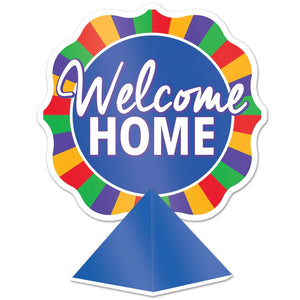 3-D Foil Welcome Home Party Centerpiece - Bulk 12 Pack