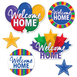 Bulk Foil Welcome Home Cutouts (Case of 72) by Beistle