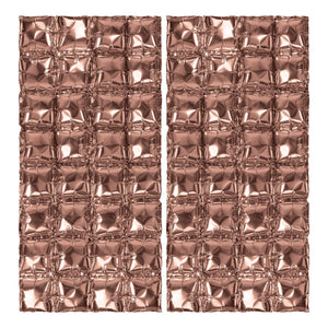 Rose Gold Foil Party Balloon Backdrops - Bulk 12 Pack