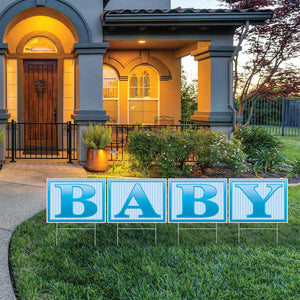 Bulk Plastic Baby Yard Sign (Case of 6) by Beistle