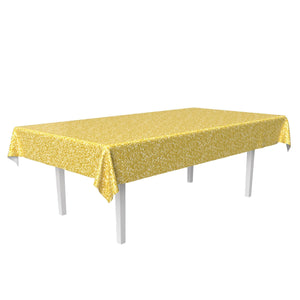 Bulk Printed Sequined Tablecover - Gold (Case of 12) by Beistle