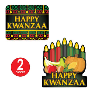 Bulk Happy Kwanzaa Signs (Case of 24) by Beistle