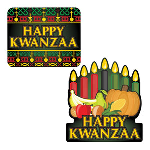 Happy Kwanzaa Signs - Bulk 24 Pack