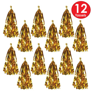 Bulk Metallic Tassels - gold (Case of 72) by Beistle