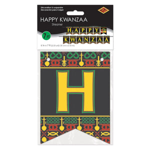 Bulk Happy Kwanzaa Streamer (Case of 12) by Beistle