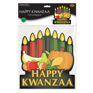 Bulk 3-D Happy Kwanzaa Centerpiece (Case of 12) by Beistle