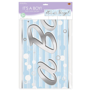 Bulk Plastic Jumbo It's A Boy! Yard Sign (Case of 6) by Beistle