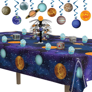 Bulk Solar System Tablecover (Case of 12) by Beistle