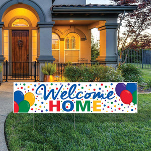 Bulk Plastic Jumbo Welcome Home Yard Sign (Case of 6) by Beistle