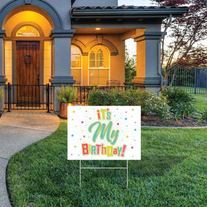 Bulk Plastic It's My Birthday! Yard Sign (Case of 6) by Beistle