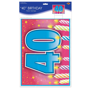 Bulk Plastic 40 Birthday Yard Sign (Case of 6) by Beistle