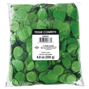 Bulk Bulk Tissue Confetti - Green (12 Packages) by Beistle