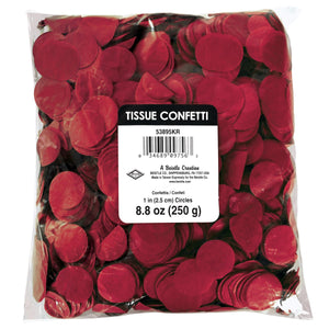 Bulk Bulk Tissue Confetti - Red (12 Packages) by Beistle