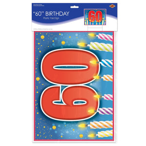 Bulk Plastic 60 Birthday Yard Sign (Case of 6) by Beistle