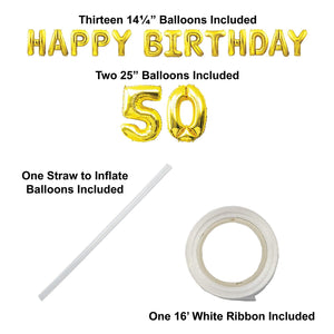 Bulk Happy Birthday  50  Balloon Streamer (Case of 6) by Beistle