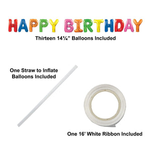 Bulk Happy Birthday Balloon Streamer - Multi-Color (Case of 6) by Beistle