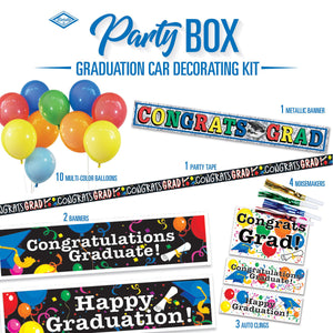 Bulk Graduation Car Party Box (Case of 6) by Beistle