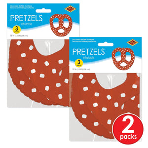 Bulk Inflatable Pretzels (Case of 18) by Beistle