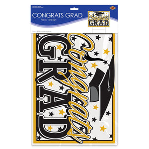 Bulk Plastic Congrats Grad Yard Sign (Case of 6) by Beistle