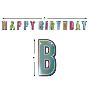 Bulk Foil Happy Birthday Streamer (Case of 12) by Beistle