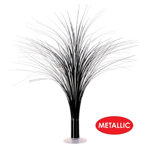 Bulk Metallic Spray Centerpiece - black & silver (Case of 6) by Beistle