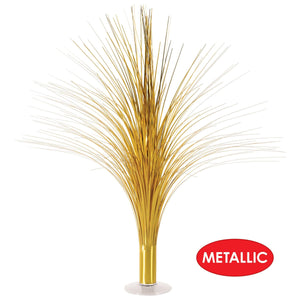 Bulk Metallic Spray Centerpiece - gold (Case of 6) by Beistle