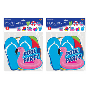 Bulk Pool Party Cutouts (Case of 96) by Beistle