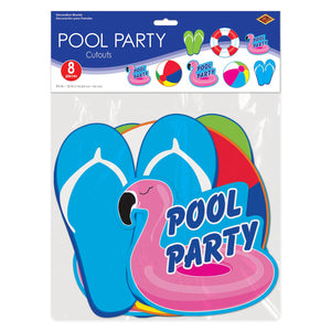 Bulk Pool Party Cutouts (Case of 96) by Beistle