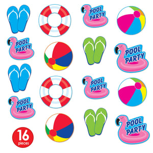 Bulk Pool Party Cutouts (Case of 96) by Beistle