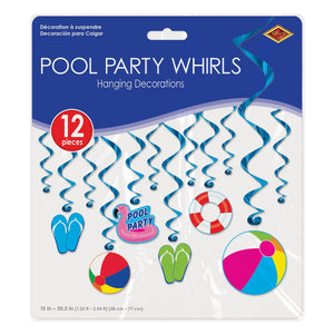 Bulk Pool Party Whirls (Case of 72) by Beistle