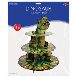 Bulk Dinosaur Cupcake Stand (Case of 12) by Beistle