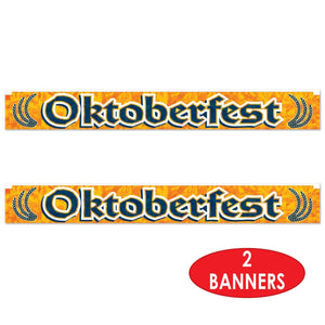 Bulk Metallic Oktoberfest Fringe Banner (Case of 12) by Beistle