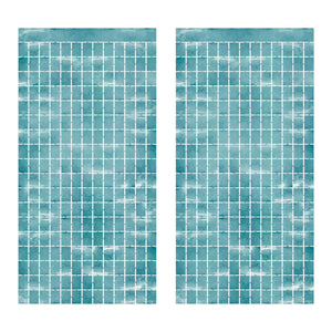 Bulk Light Blue Metallic Square Curtain (6 Pkgs Per Case) by Beistle