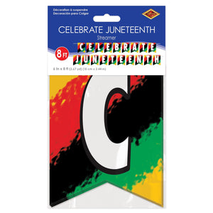 Bulk Celebrate Juneteenth Streamer (Case of 12) by Beistle