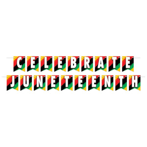 Celebrate Juneteenth Streamer - Bulk 12 Pack