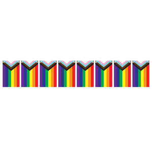 Pride Flag Pennant Party Streamer - Bulk 12 Pack