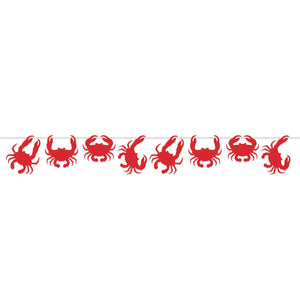 Luau Party Crab Streamer - Bulk 12 Pack