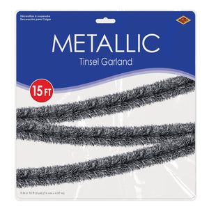 Bulk Metallic Tinsel Garland (Case of 6) by Beistle