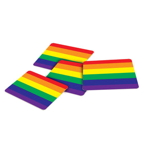 Bulk Rainbow Coasters (Case of 96) by Beistle