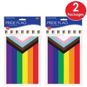 Bulk Pride Flag Pennant Banner (Case of 12) by Beistle