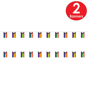 Bulk Pride Flag Pennant Banner (Case of 12) by Beistle