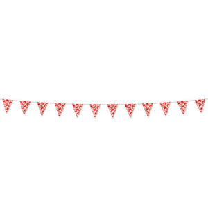 Luau Party Crab Pennant Banner - Bulk 12 Pack