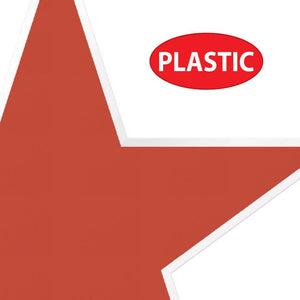 Beistle Bulk Plastic Star Cutout Decorations - 36 Pack